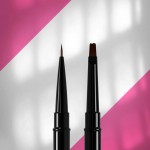 Pensula de unghii Staleks cu doua capete, pentru pictura liner si constructie gel, din par sintetic, lungime 7 mm / 7 mm, model NBE-01/04